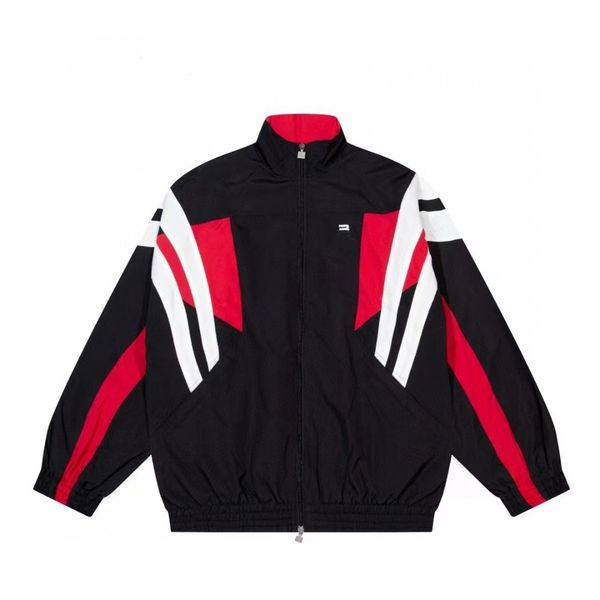 

Mens Designer Color blocked striped jacket Classic luxury for men and women, B2