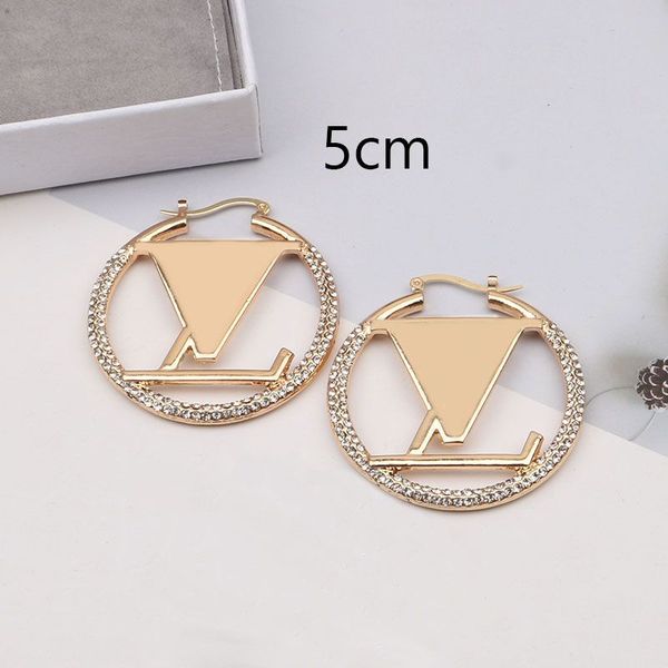 2025 Designer Luxury Fashion 18K Gold Hoop Earrings lady Women Party Ear Studs Wedding Lovers Gift Engagement Jewelry With Box