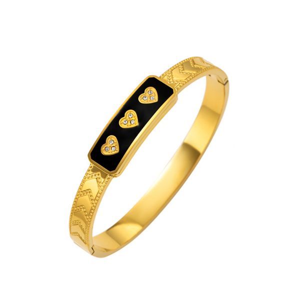 Designer Bracelet Bangle Elegant Gold Plated Cubic Zircon Women Party Gift Wholesale Jewelry