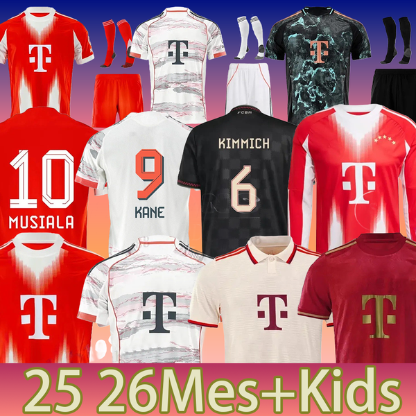 

2024 2025 2026 KANE soccer jerseys GRAVENBERCH SANE DE LIGT MULLER DAVIES KIMMICH long sleeve football shirts Men Kids kit COMAN 25 26 bAYErnS MuNICh uniform, Ivory
