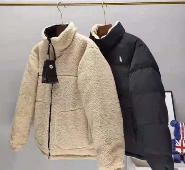 

Mens Fashion Jackets Women Winter Down Jacket Designer Man Classic Reversible Down Coat Woman Woolen Letter Pattern Coats 3XL 4XL 5XL, Deep blue