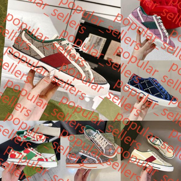 

Designer Casual Shoes Women Flat Sneakers Screener Shoes Rhinestone Vintage Shoes Classic Green Blue Pink Low Top Leather Tennis shoes, Red