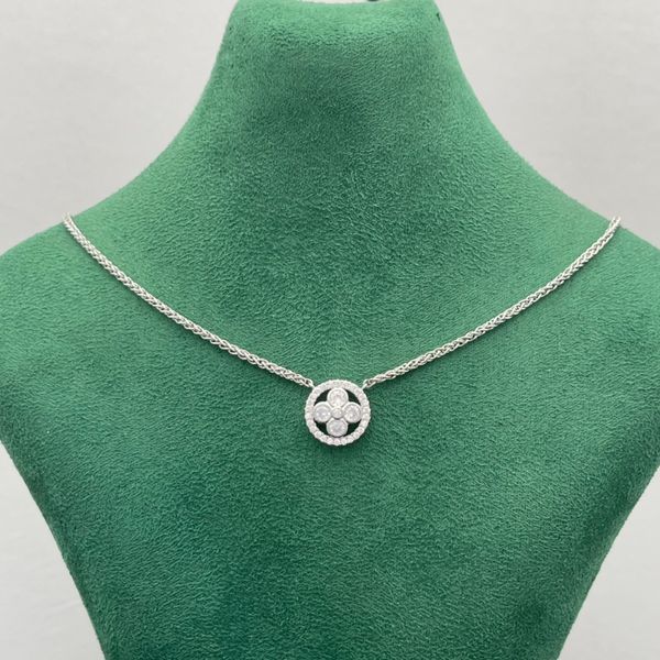 

Luxurious Pendant Necklace High-quality Designer Diamond Necklace Four-leaf Clover-shaped Necklace Women's Luxurious Jewelry Gift Daily Good Match