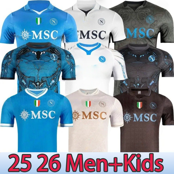 

25 26 Maglia SSC Napoli Cyborg Training Soccer Jerseys 2025 2026 Naples Home Away Fans Player Football Shirt Kit tops Men kids DE BRUYNE Buongiorno Neres McTominay, #a vest cyborg training