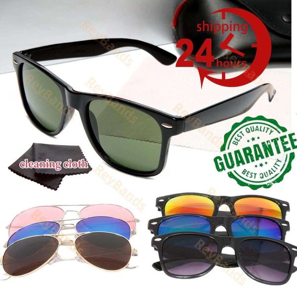 Classic Designer Sunglasses Men women Polarized Sunglasses Adumbral Goggle UV400 Eyewear Male Sun Glasses Metal Frame With Box