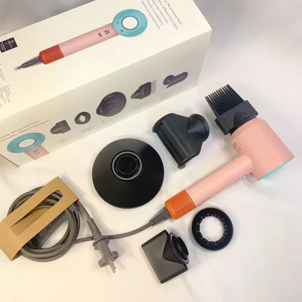 

Hair Dryers Salon HD07 08 15 Anion Mute Hair dryer Quick Dry Safety Powerful Electric Design Hair Drier Egative Ionic Professional negative Blow Travel, A1-hd08(5 in 1)