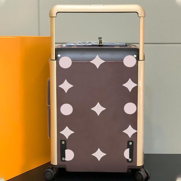 

high fashion suitcase Large capacity travel and vacation designer luggage Aluminum alloy pull rod suitcase designer luggage, Gold