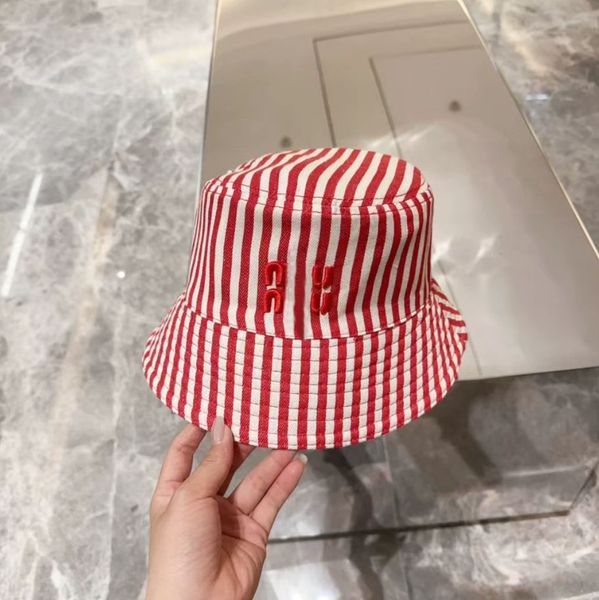 

Classic striped bucket hat Bucket Hat Cap For Men Woman Caps Beanie Baseball Fisherman Hats Patchwork fashion, Beige