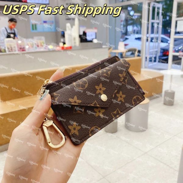 

Fashion Designer Wallet Luxurys Women Short Purse Embossed Flower Letters Wallets Credit Card Holders Ladies Plaid Money Clutch Bags Holders Luggage 2025, Old flower brown
