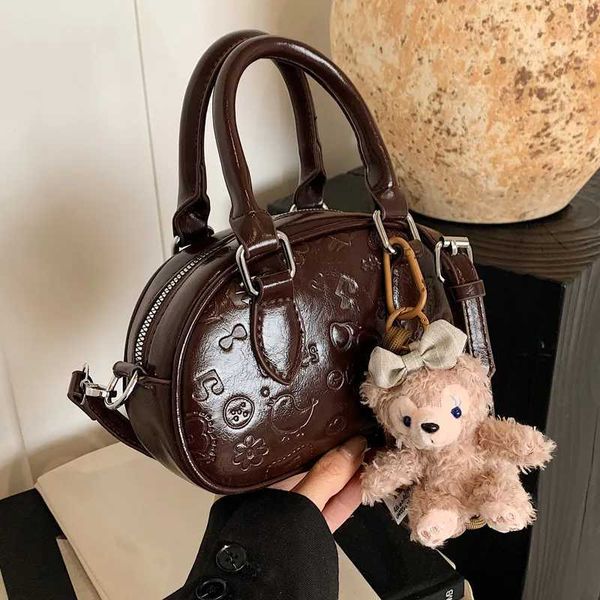 Elegant PU Leather Crossbody Saddle Bag Stylish Womens Shoulder Bag for Everyday Use L250926