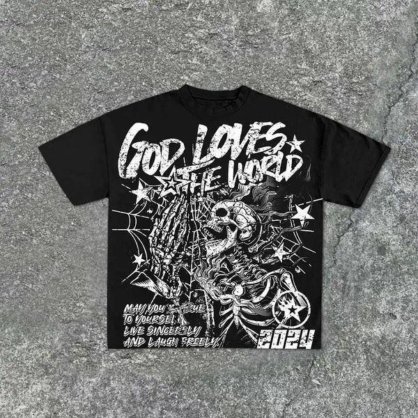 

Men' T Shirts God Love The World Graphic Printed Cotton T-Shirt Summer Vintage Oversized Streetwear Women' Top, A6