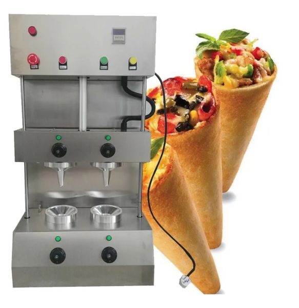 

2025 new pizza cone machine stainless steel automatic pizza machine with two umbrella automatic machine
