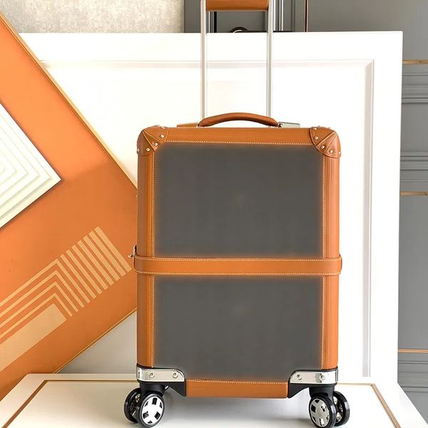 

Designer Suitcase Rolling Suitcase Genuine Leather Carry On Boarding Case Luggage Boxes Trolley Case Travel Bag Suitcases 20 inches, C5