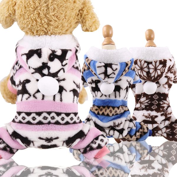 Winter - Spring Fleece Pet Garments: Cozy Four - Legged Clothes for Small and Medium - sized Dogs like Pomeranian, and Suitable for Cats