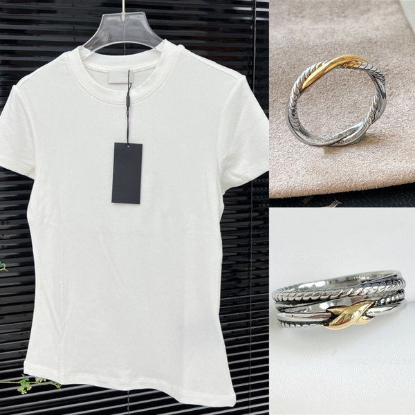 

Women Short Sleeves Fashion Rings Size 6-9 Multi Styles Gold Silver 925 Ring With Box, Black