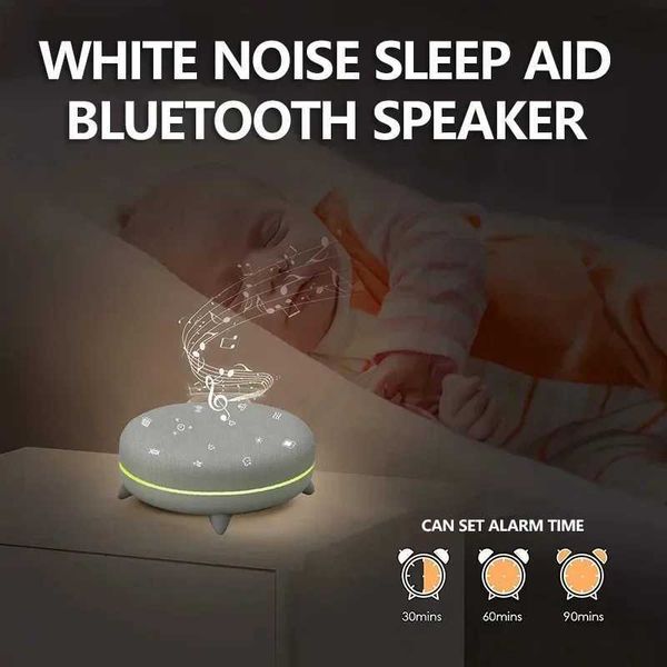 2025 New White Noise Sleep Aid Speaker Portable Bedroom Bone Conduction Small Night Light MP3 Sound Box Sound Box Z250304