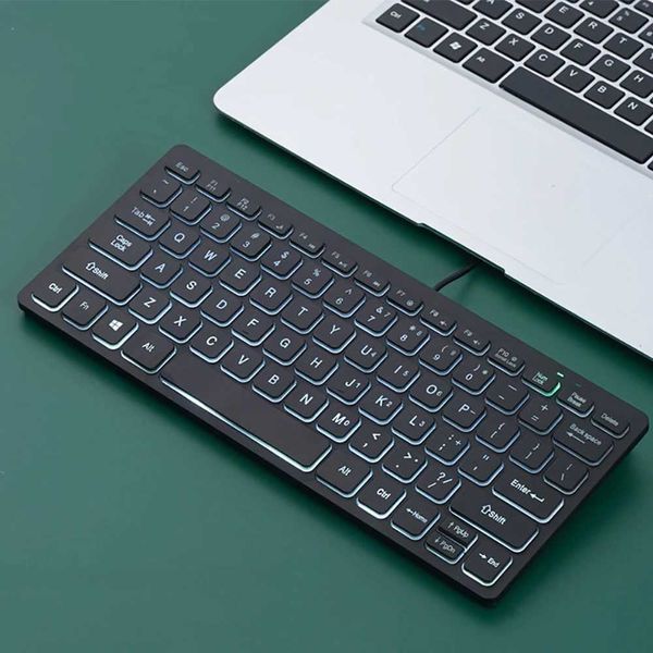 Portable wired keyboard laptop mini keyboard computer external keyboard computer accessories Z250304
