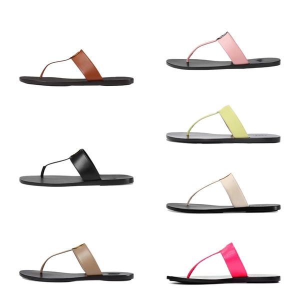 

Designer Slides Women's Thong Sandals Slipper Flip Flop Fashion Slipper Letters Pattern Stripes Rubber Bottom Buckle Green Red Summer Beach Casual Shoes, Color#2