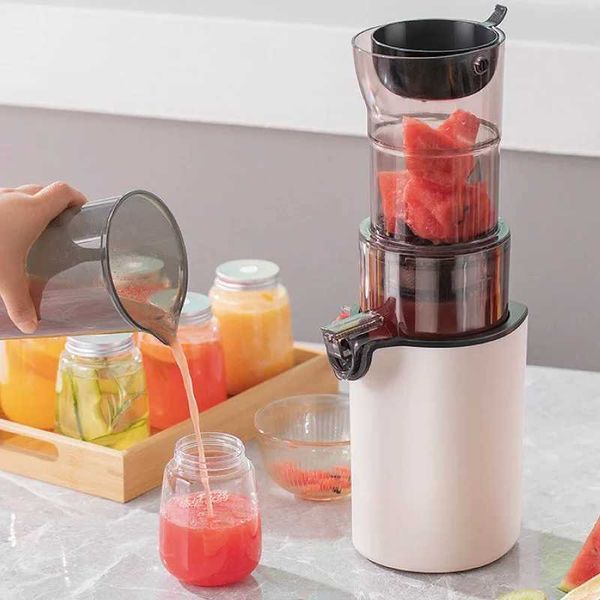 200W automatic large-diameter juicer low-speed juicer multifunctional fruit and vegetable screw slow juicer kitchen electric juicerXJ250305