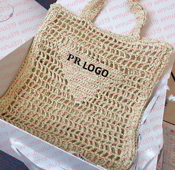 

Totes 2025 Designer Beach Tote Bag Crochet Classic Shopping Women With Letters Handbag Large Capacity Ladies Evening Bags, Orange