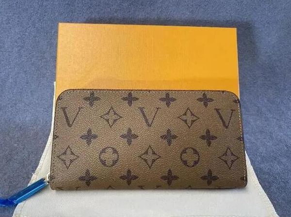 

designer Zipper leather Wallets Pocket wallets long single zipper Classic Letters coin purse card holder plaid s mens designers women wallet bag, Beige