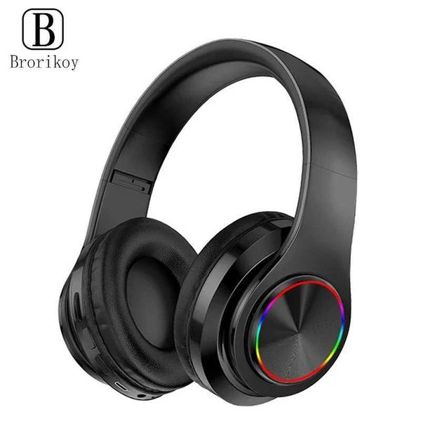 Wireless wireless connections Headphone Over-Ear Foldable Colorful Stereo Computer Wireless Earphone Noise Cancellation HIFI Gaming Headset X250307