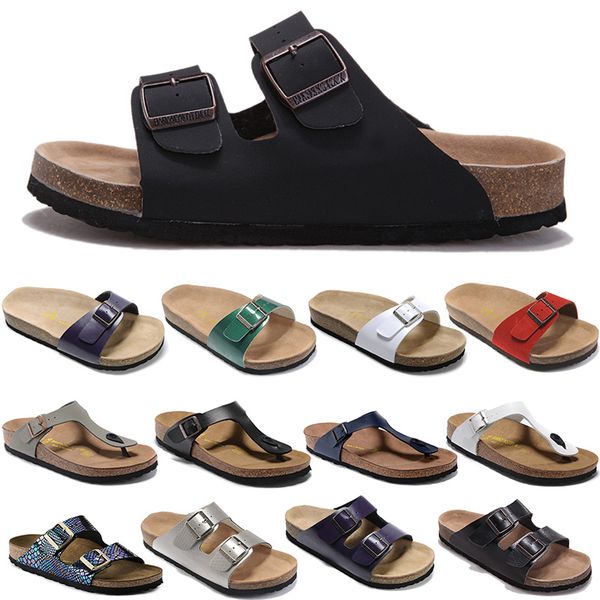 2025 Slipper Flip Flops Beach Sandals Casual Slides Shoes Flat Slippers Trainers New Summer Cork Women Mixed Color Fashion Luxury Designer Eur 35-46