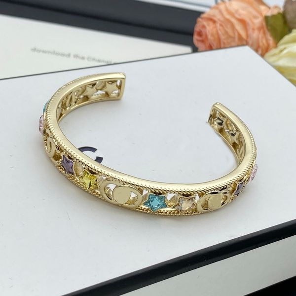 

Luxury Bracelets Designer Bangle Gold Plated Bangle Birthday Bracelets Wedding Jewelry Gifts with box