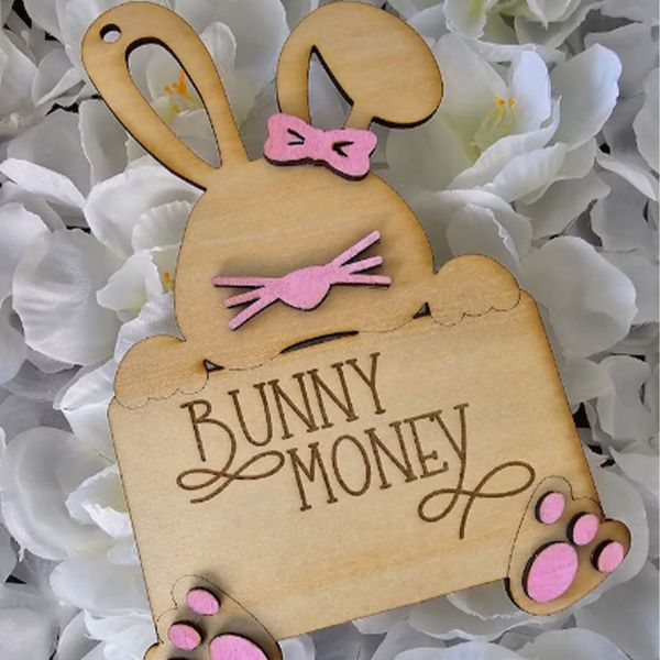Personalized Easter Bunny Money Clip - Unique Easter Gift Ideas , Sold in Pieces of 3
