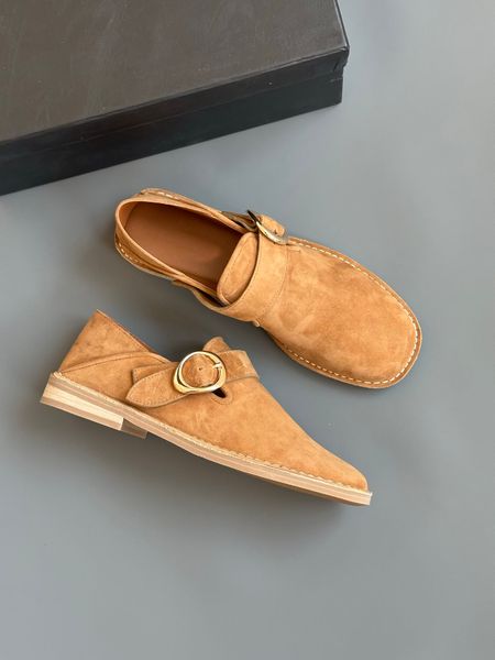 

Women Shoes Lucca Clog Suede Loafers Comfortable, Beige