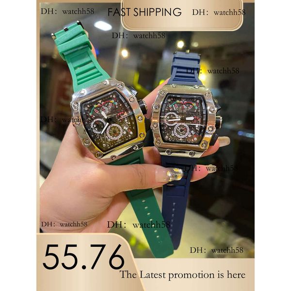 

New Brand 2022 Silicone Quartz Movement Fashion Mens Time Clock Watches 12 Colors High Quality Men Designer Watch Wholesale Male Gifts Wristwatch, #2