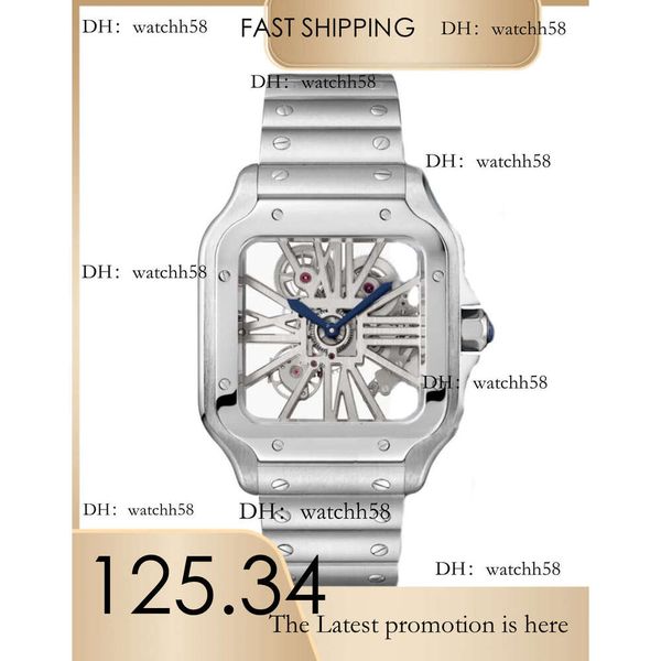 

Designer Skeleton Quartz VK Lady Women Stainless Steel Mens Watches Couples Watch Orologio di lusso, #7