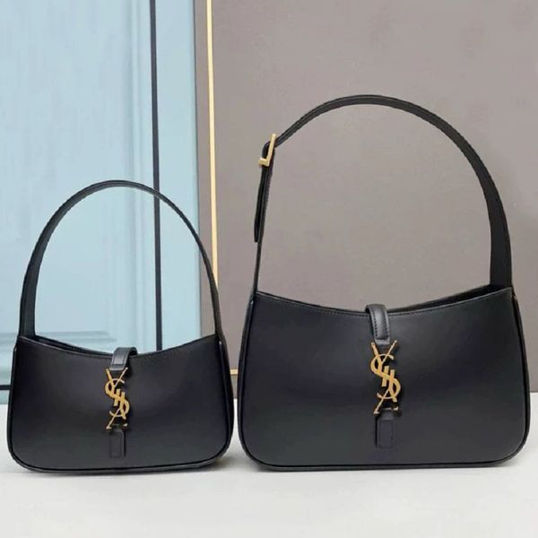 

Designer Bag Luxury l15a7 Shoulder Bags Black Leather Vintage Hobo Bag with Gold-tone Luxury Crossbody for Women Purses Classics Wallet Versatile Mini Underarm Bag, Color5