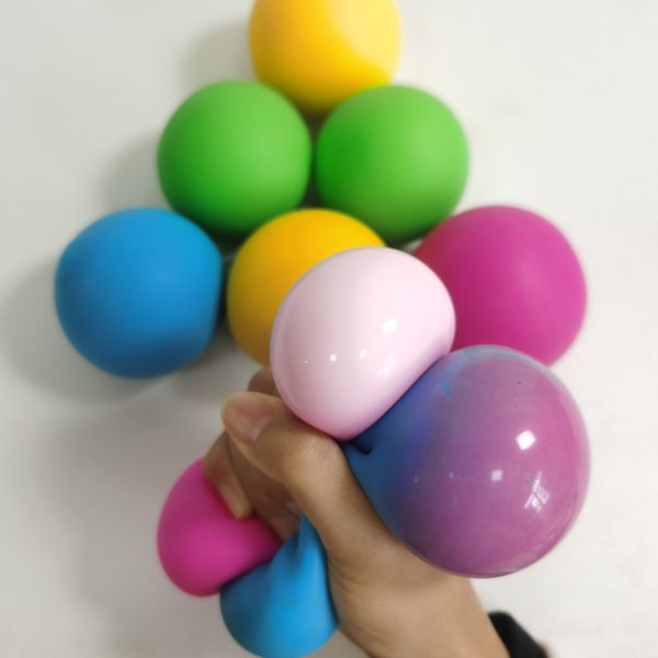 

Squeeze color-changing EVA slow rebound pressure reduction rainbow vent TPR soft rubber balls Wholesale, Multicolor