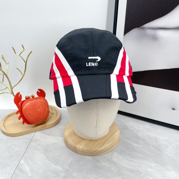 

Embroidered baseball caps mens and womens sun hats fashionable beach anti roll hats top designer 2025, Red
