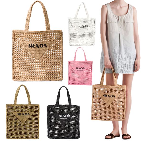 

Tote bag Designer Bag Raffia Woven Straw Bag Luxury Beach Bag Wallet High Fashion Woven Bag Summer Apricot Outdoor Travel Large Capacity Shopping Bag purse, #11