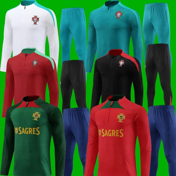 25 26 PORTUGAL shirt RONALDO soccer jersey 2025 26 Training home away National team football shirts set MEN kit training clothesRed blue white