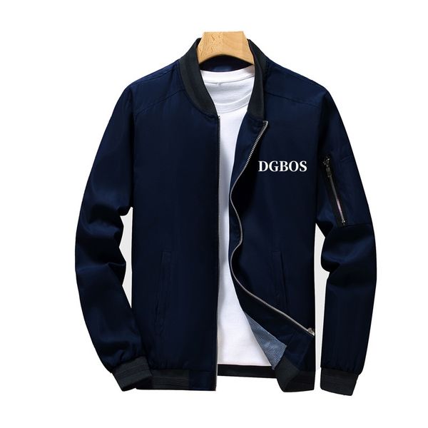 

DGBOS Fashion Design Men's Outerwear Coats Jacket Spring and Autumn Trend Plus Size Loose Fat Casual Baseball jacket Business Casual Jackets Stand Collar Coat, B-9