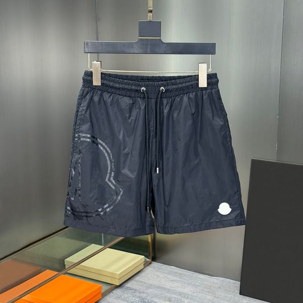 

P Designer Mens Swim Classic 3D Emed Embroidery Design Casual Jogging Shorts Quick Drying Nylon Short Man Beach Pants M-XXXL, Ivory