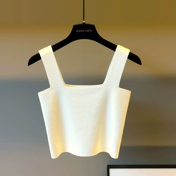 

Women Girl designer Tops Knits Tees t shirt Vest Sweater Crop Top Embroidery Sexy Tank Top Shoulder Black TankPrads Casual Sleeveless Backless Top Shirts