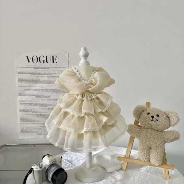 

Pet Dog Cat Original Handmade Custom Spring/Summer Design Advanced Minimalist Korean Cake Skirt, Option 1