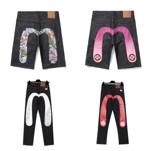 

Pattern Printed Fashion Hip Hop Designer Packets Embroidery Cattle Denim For Mens High Street Jeans Size S, Shorts1