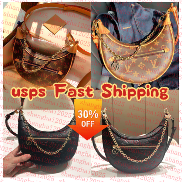 

2025 Designer Half Moon Shoulder Bag with Metal Chain Women Luxury brand Underarm Purse Fashion Lady crossbody Handbags, 2#