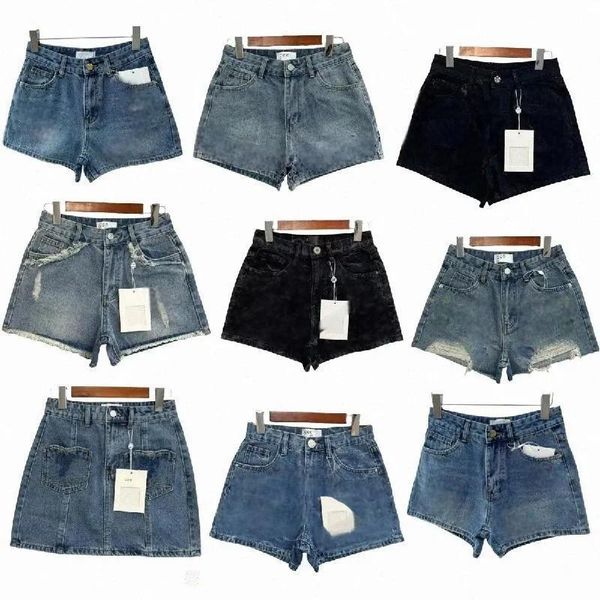 Designer womens jeans short new season denim shorts summer high waisted ripped retro casual slim jeans womens clothing jean shorts
