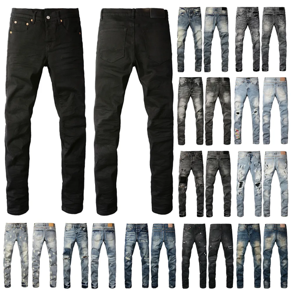 

designer mens ksubi High Street Hole Star Patch Men's womens star embroidery stretch slim-fit jnco y2k pant biker jeans, A14