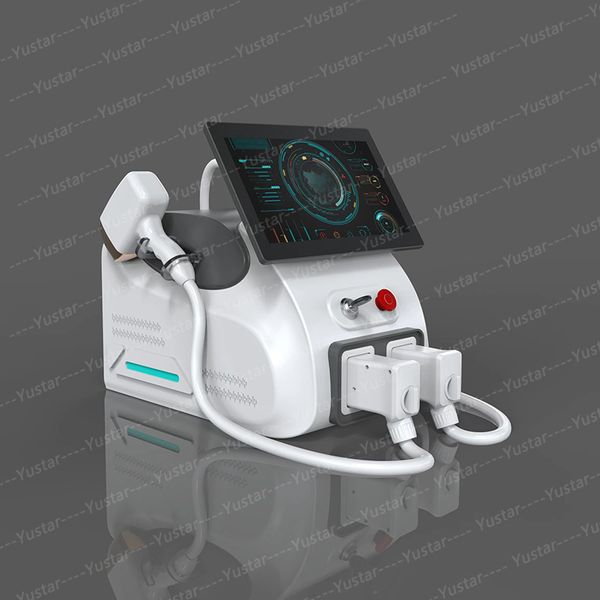 808 Laser Hair Removal Machine 2 in 1 Tattoo Removal instrument 808nm Diode Laser Ice 808nm Lazer Laser Diodo Depilacion Titanium Medical beauty equipment for Clinic