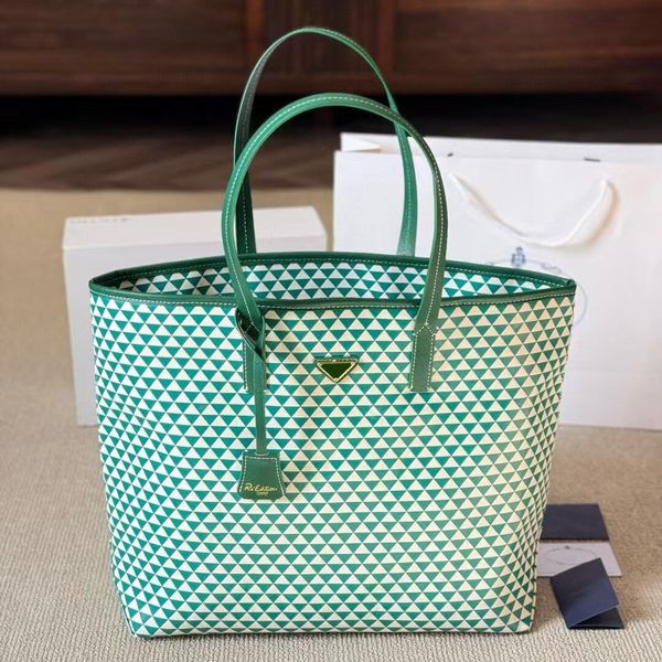 

Designer Fashion Handbag Bag Womens Designer Bags Tote Large Capacity Composite Shopping Bag Plaid Double Letter 700 202, Cream