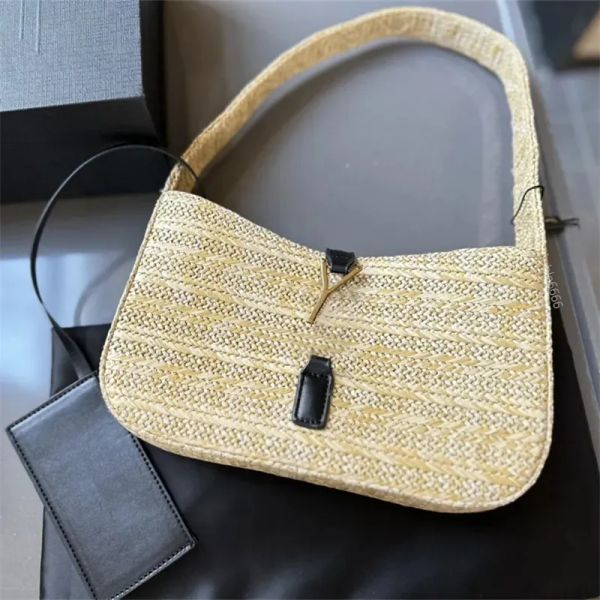 

Women's Large Capacity Woven Straw Bag Summer Fashion Shoulder Bag Summer Beach Bag for Ladies by the Sea Airport Bag Crossbody Bag Handbag BFD2503133, Black