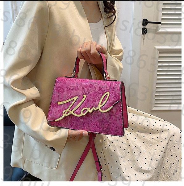 

karl designer bags Leisure Small Square Bag Autumn New Style Bag Women's Fashion Simple Crossbody Bag Personalized Shoulder Bag 23158, White