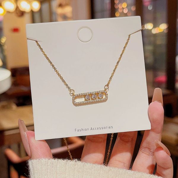 

Luxury Designer Necklace Women Pendant Crystal Rhinestone necklaces Chain Wedding Jewelry Party Gift